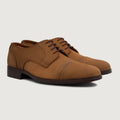 Attorney Derby 复古棕 Nubuck 真皮皮鞋 男士