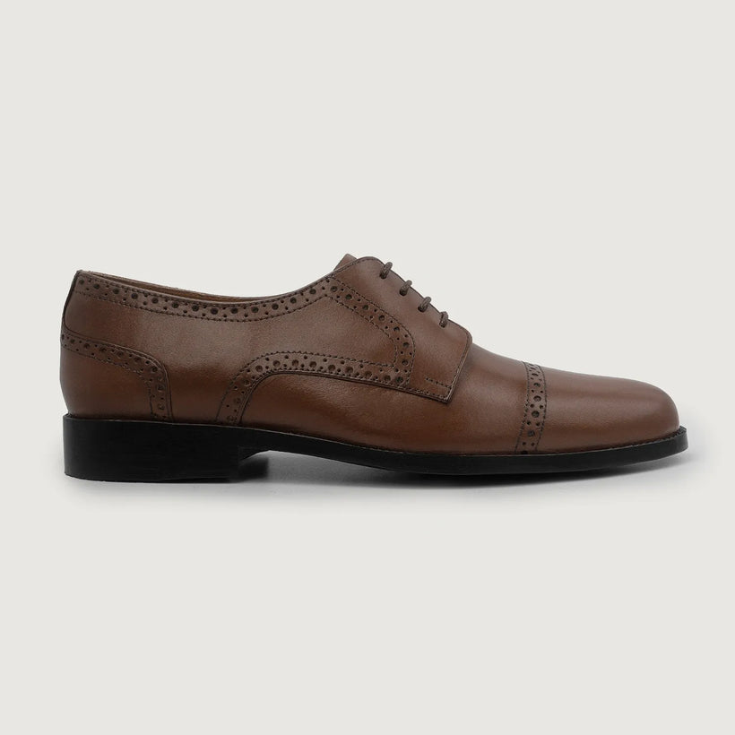 Dirk Brogues Derby 棕色 Leather Shoes 男士