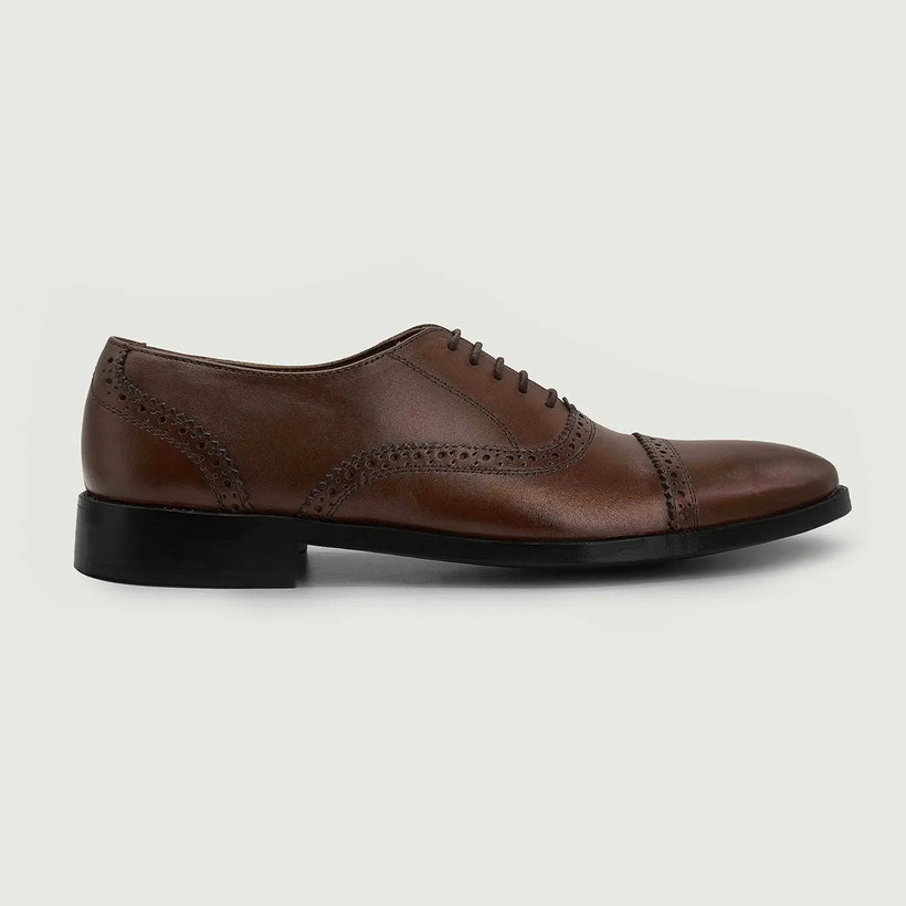 Greyson Brogues Oxford 复古棕 真皮皮鞋 男士