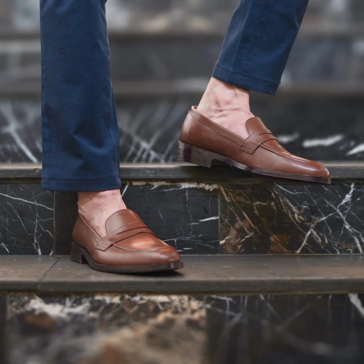 Orlaven Baxton 复古棕 真皮乐福鞋 男士 footwear image 9