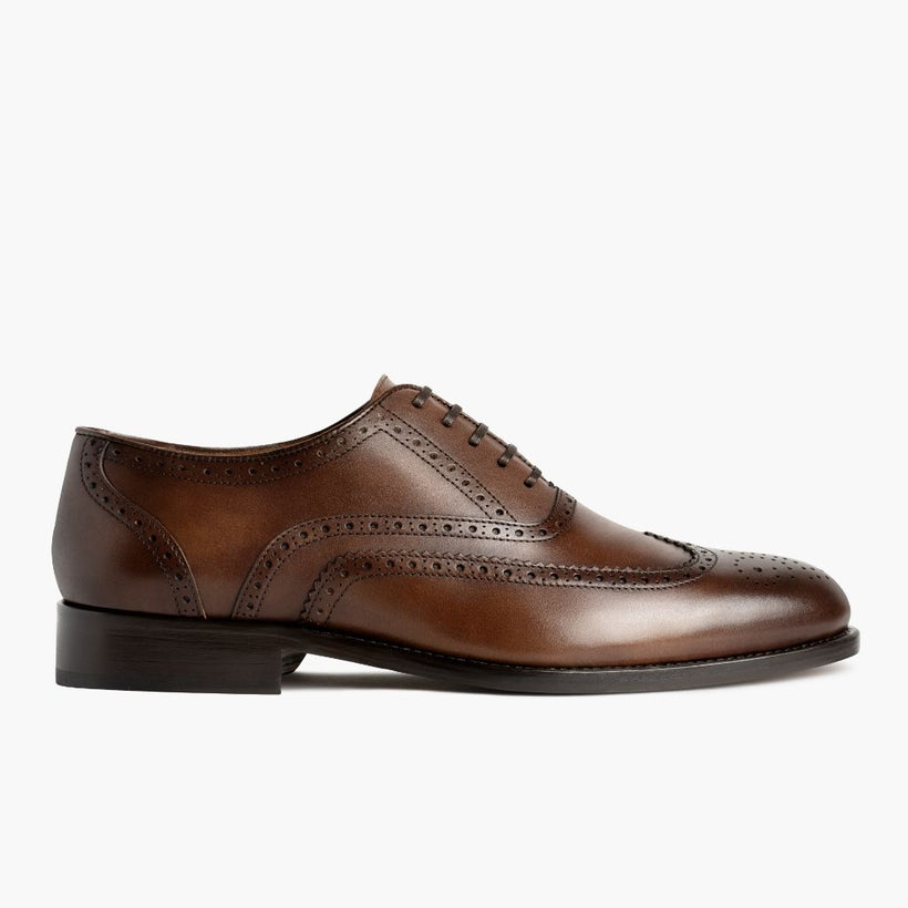 Aviator Cinnamon Leather Shoes 男士