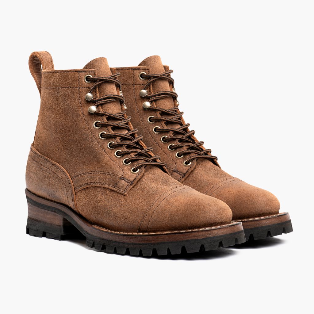 Challenger Badland 真皮工装靴马丁靴 男士 in Classic Full-Grain Leather - 侧面轮廓视角 | 官方商城选购