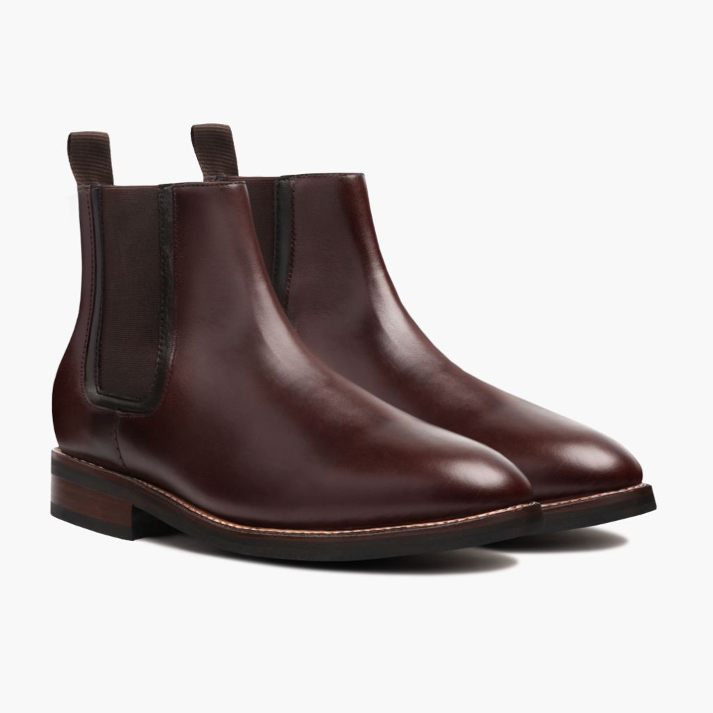 Duke 复古棕 真皮工装靴马丁靴 男士 in Brown Full-Grain Leather - 侧面轮廓视角 | 官方商城选购