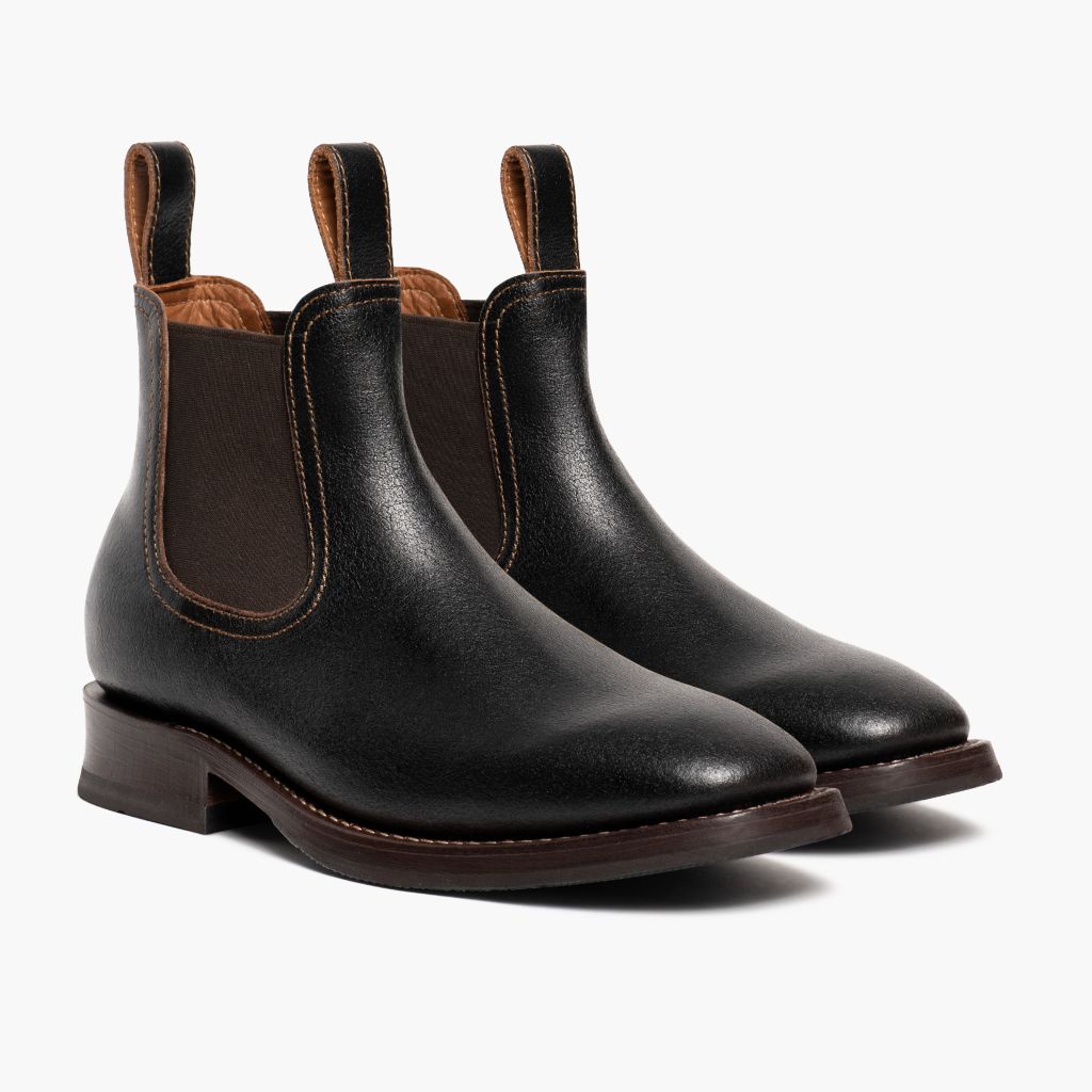 Journeyman Cacao 真皮工装靴马丁靴 男士 in Classic Full-Grain Leather - 侧面轮廓视角 | 官方商城选购