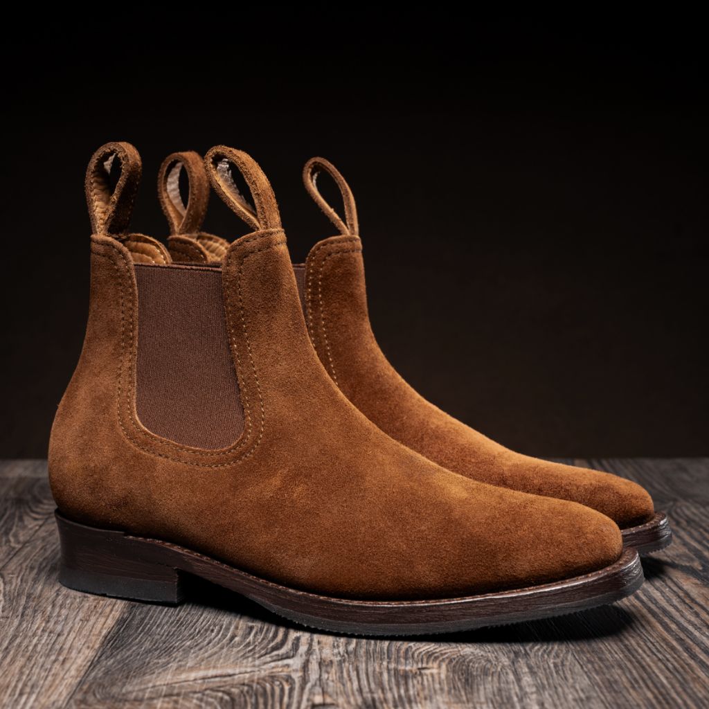 Journeyman Snuff Reverse 真皮工装靴马丁靴 男士 in Classic Full-Grain Leather - 侧面轮廓视角 | 官方商城选购