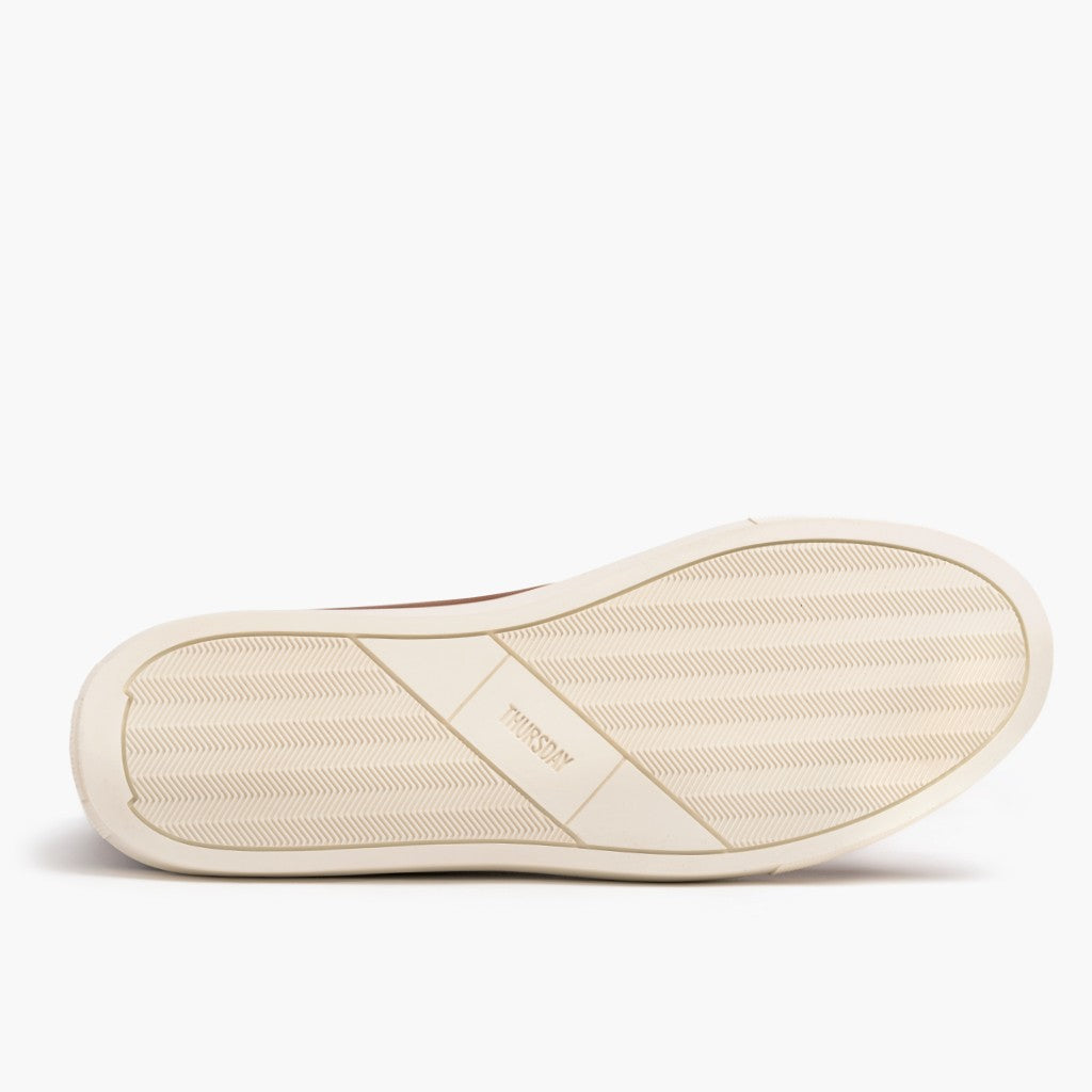 High-Traction Rubber Outsole & Lug Tread Pattern on Premier High Top Toffee 真皮休闲板鞋运动鞋 男士 For Men