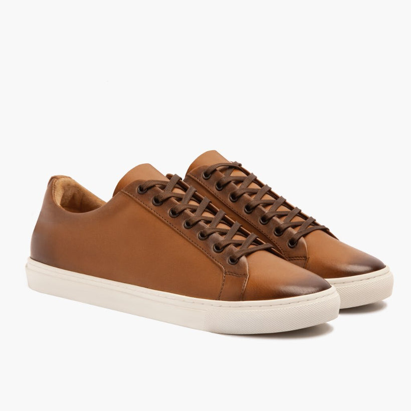 Premier Low Top Toffee Leather Sneakers 男士