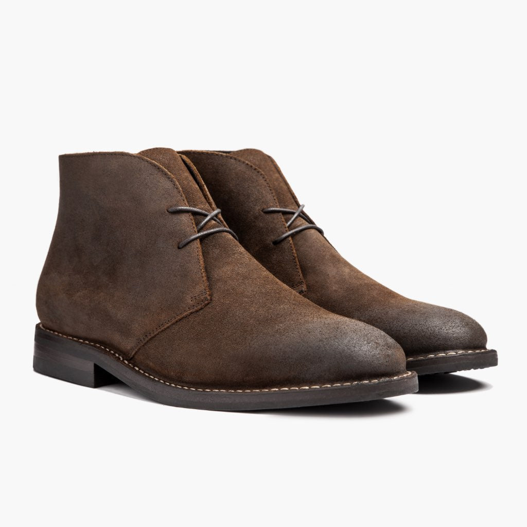 Scout Mocha 真皮工装靴马丁靴 男士 For Men in Mocha Full-Grain Leather - 侧面轮廓视角 | 官方商城选购