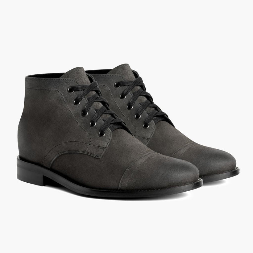 Cadet Shadow Grey Leather Boots 男士