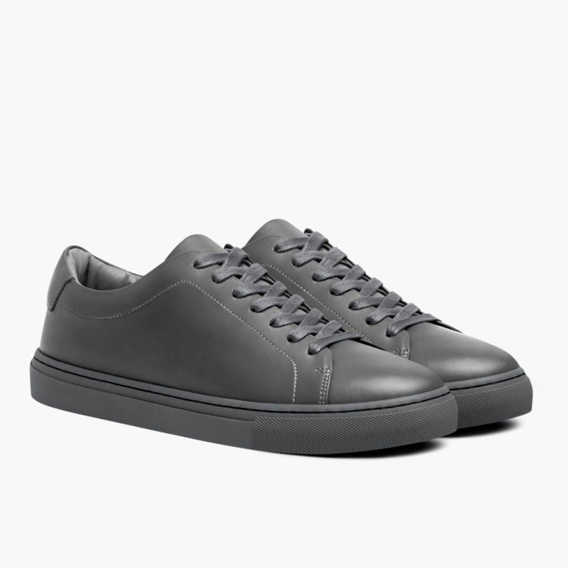 Encore Steel Grey Leather Sneakers 男士