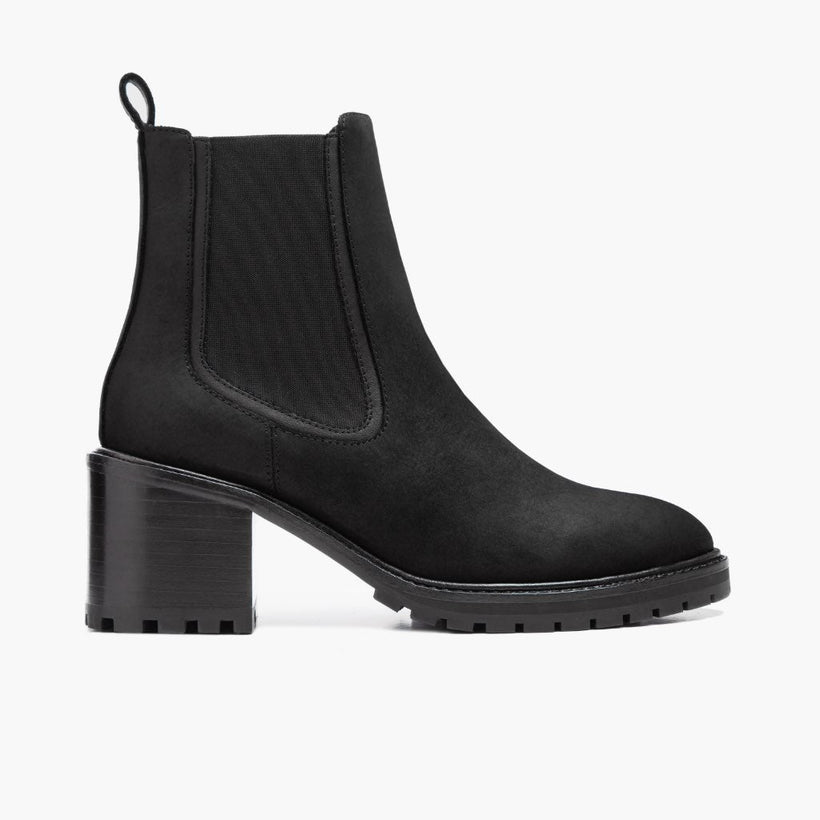 Knockout 黑色 Matte Leather Boots 女士