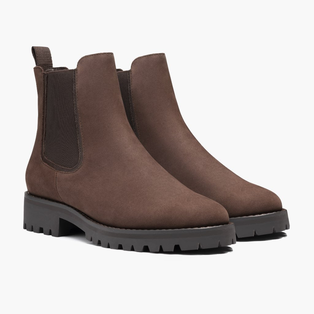 Classic Full-Grain leather Boots - 固特异沿条缝制工艺与鞋头细节