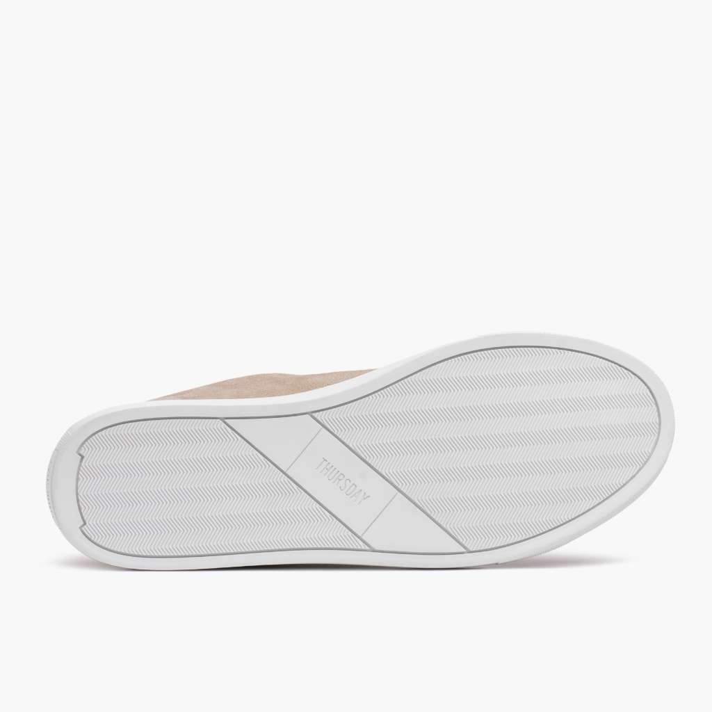 High-Traction Rubber Outsole & Lug Tread Pattern on Premier Low Top Latte 真皮休闲板鞋运动鞋 女士