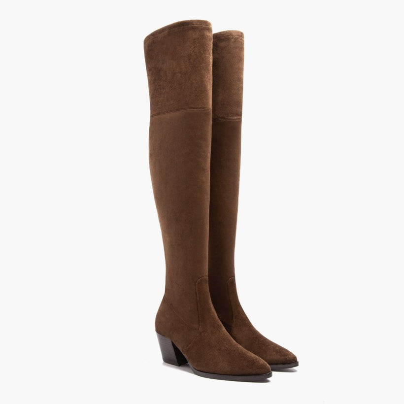 Tempest Espresso Leather Boots 女士