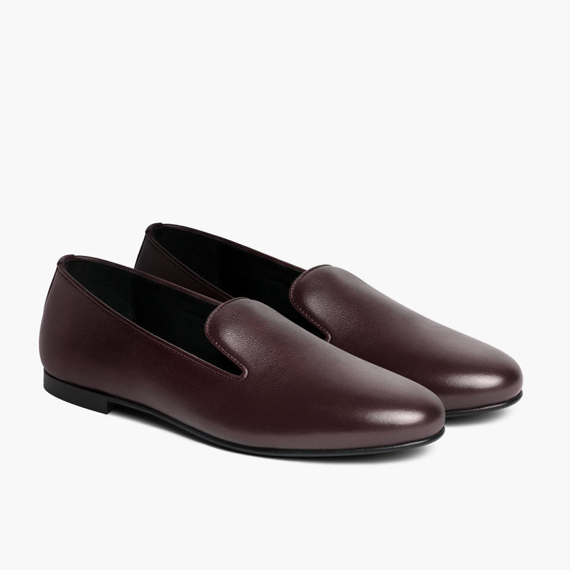 Eden Burgundy Leather Boots 女士
