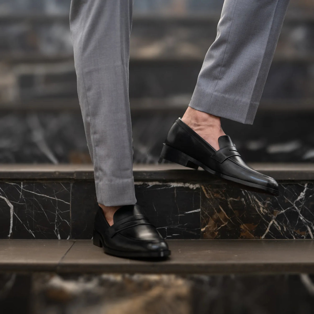 Orlaven Baxton 经典黑 真皮乐福鞋 男士 footwear image 10