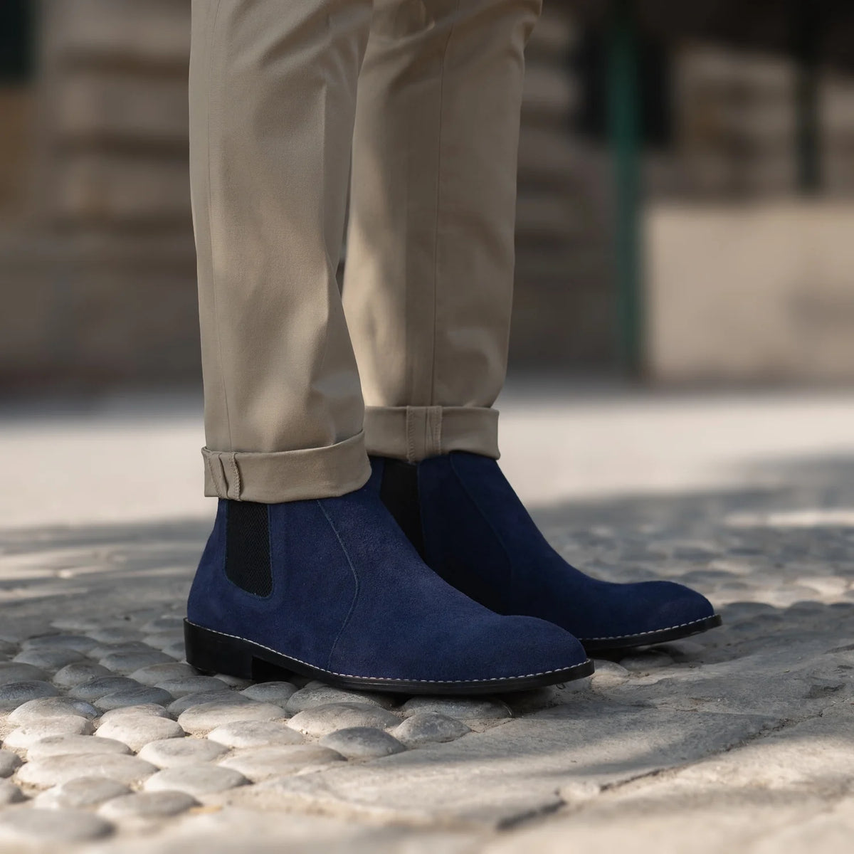 Orlaven Clarkson Chelsea Midnight 深海蓝 Suede 真皮工装靴马丁靴 男士 footwear image 10