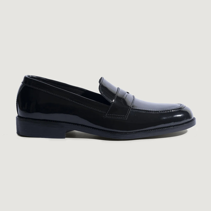 Baxton 黑色 Patent Leather Loafers 男士
