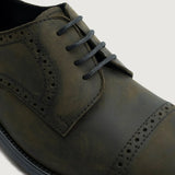 Authentic Full-Grain Leather Grain Depth & Pull-Up Patina Texture Detail
