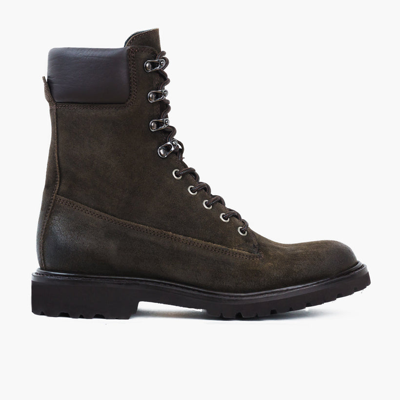 Explorer Dark Olive Suede Leather Boots 男士