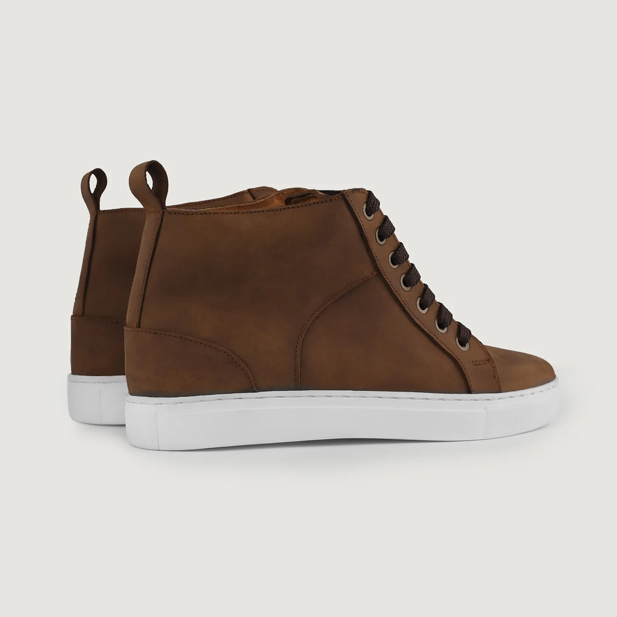 Orlaven Marty High Top Pull-up 复古棕 真皮休闲板鞋运动鞋 男士 footwear image 10