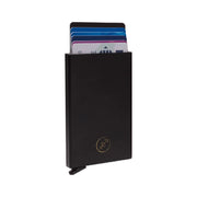 Aluminium Card Holder 女士 in Classic 100% Full-Grain Leather - Full Exterior Front Profile View | Buy Online