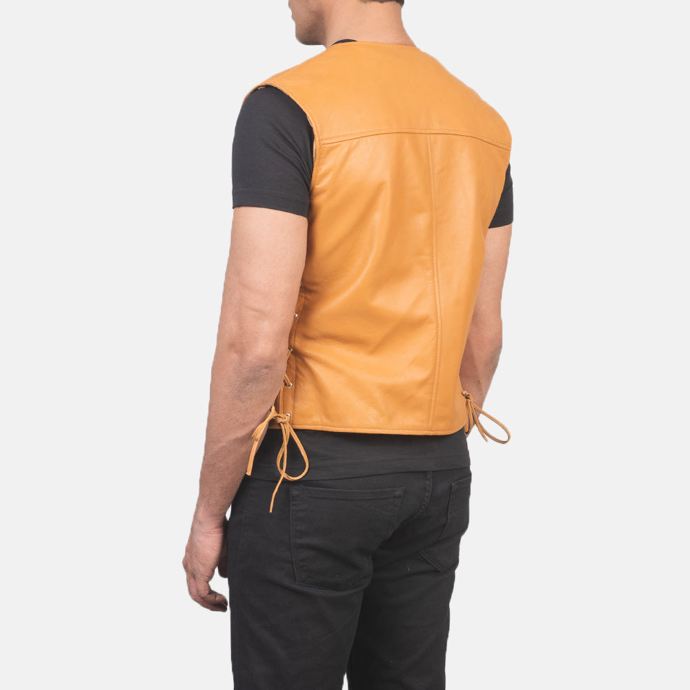 Authentic Sheepskin Leather with Semi-aniline Finish Grain Texture &amp; Heavy-Duty Seam Stitching Detail