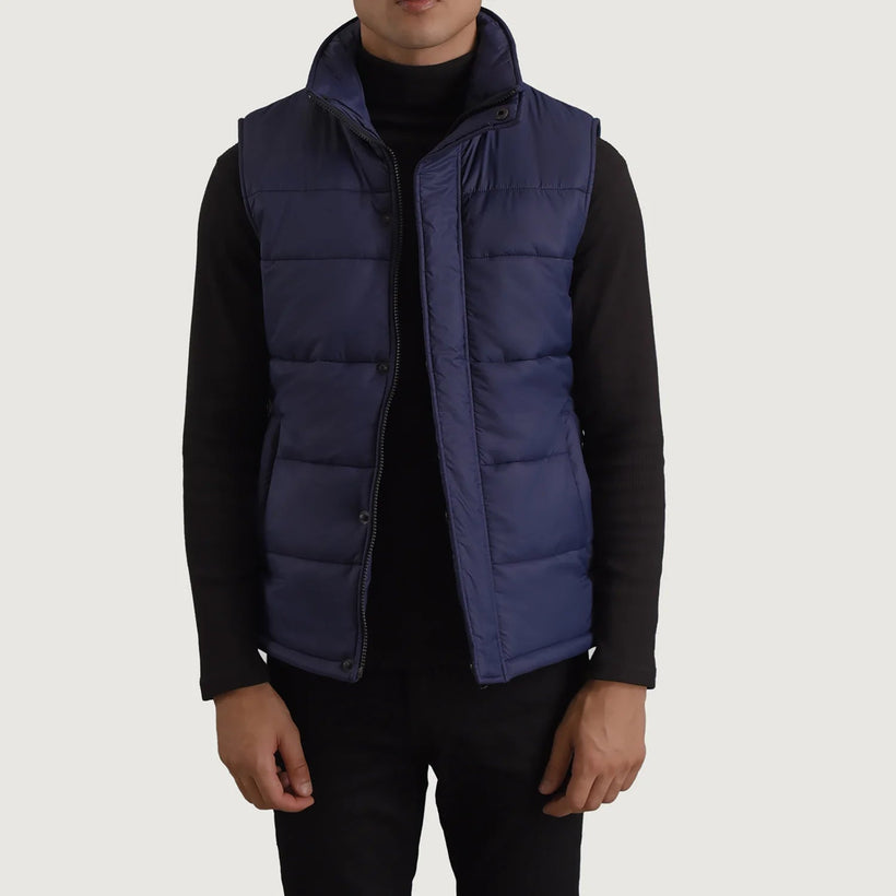 Bryan Blue Puffer Vest 男士