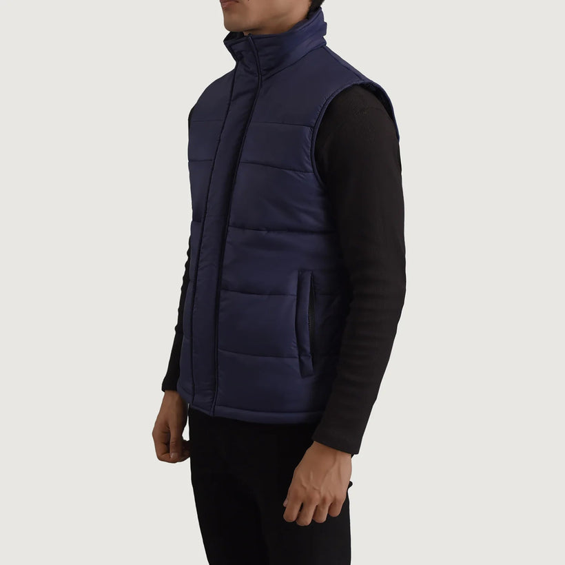 Bryan Blue Puffer Vest 男士