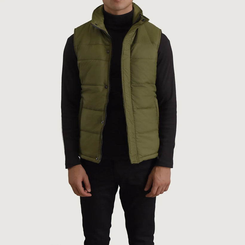 Bryan Green Puffer Vest 男士