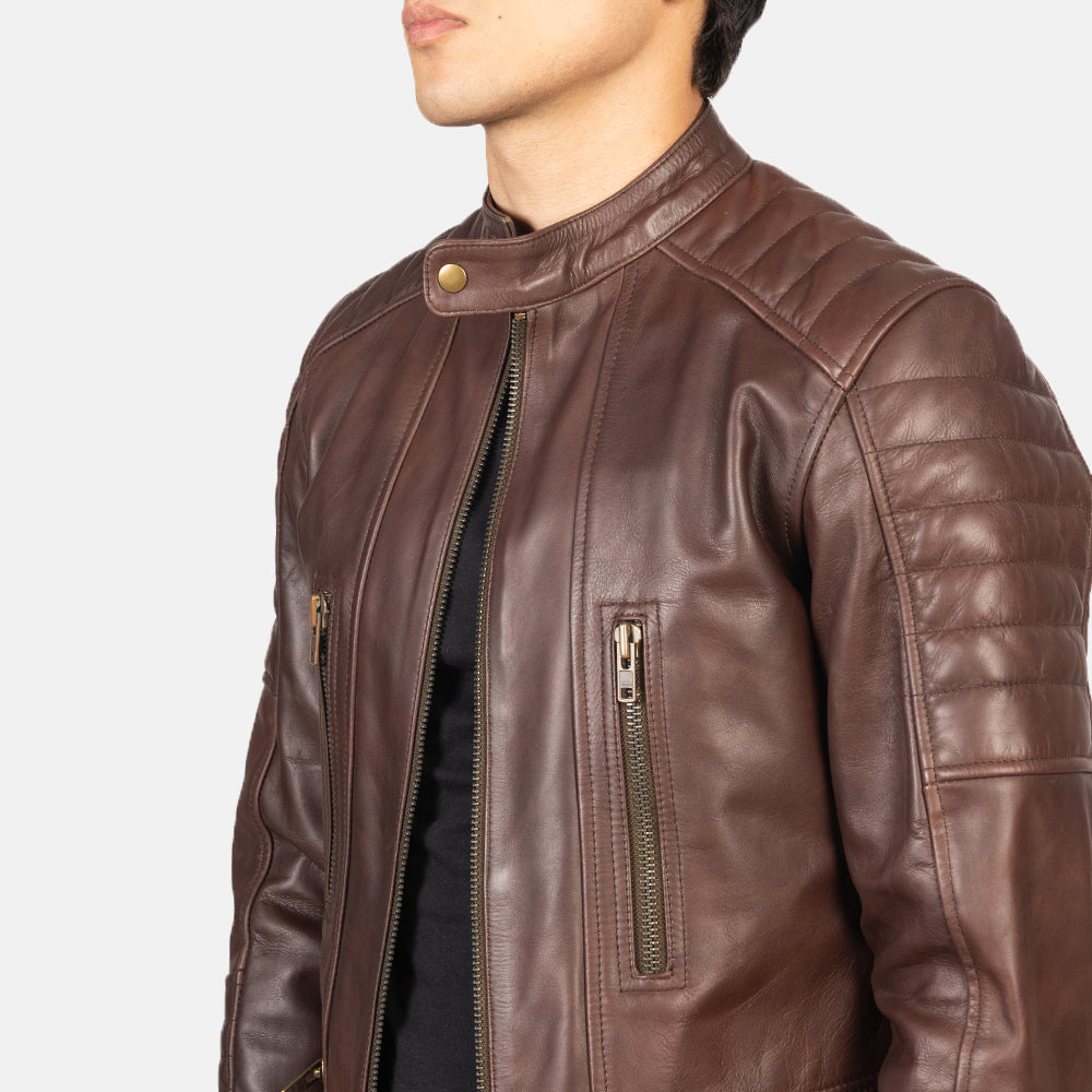 Damian 真皮机车夹克 男士 – alternate product view 6