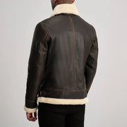 Francis B-3 黑色 真皮飞行员夹克 男士 – alternate product view 5