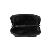 Solid Antique Brass Hardware &amp; Heavy-Duty Dual Zipper Detail on Floran Full-Grain Leather Backpack 女士