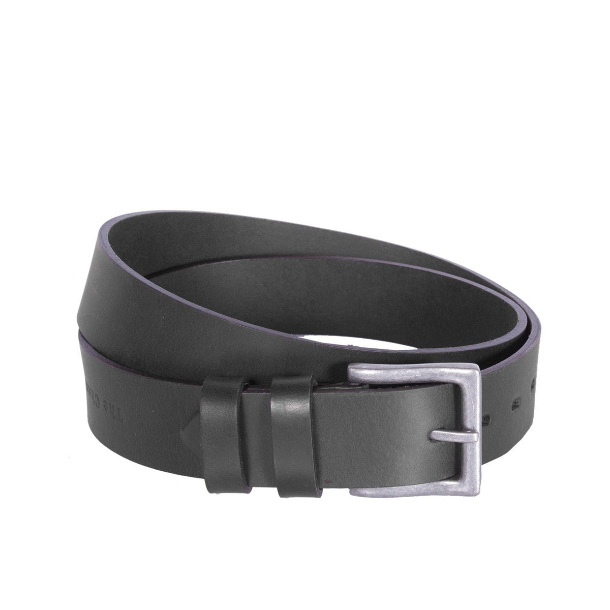 Brandon 头层牛皮 Belt in Classic 100% Full-Grain Leather - Full Exterior Front Profile View | Buy Online