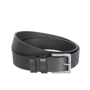 Brandon 头层牛皮 Belt in Classic 100% Full-Grain Leather - Full Exterior Front Profile View | Buy Online