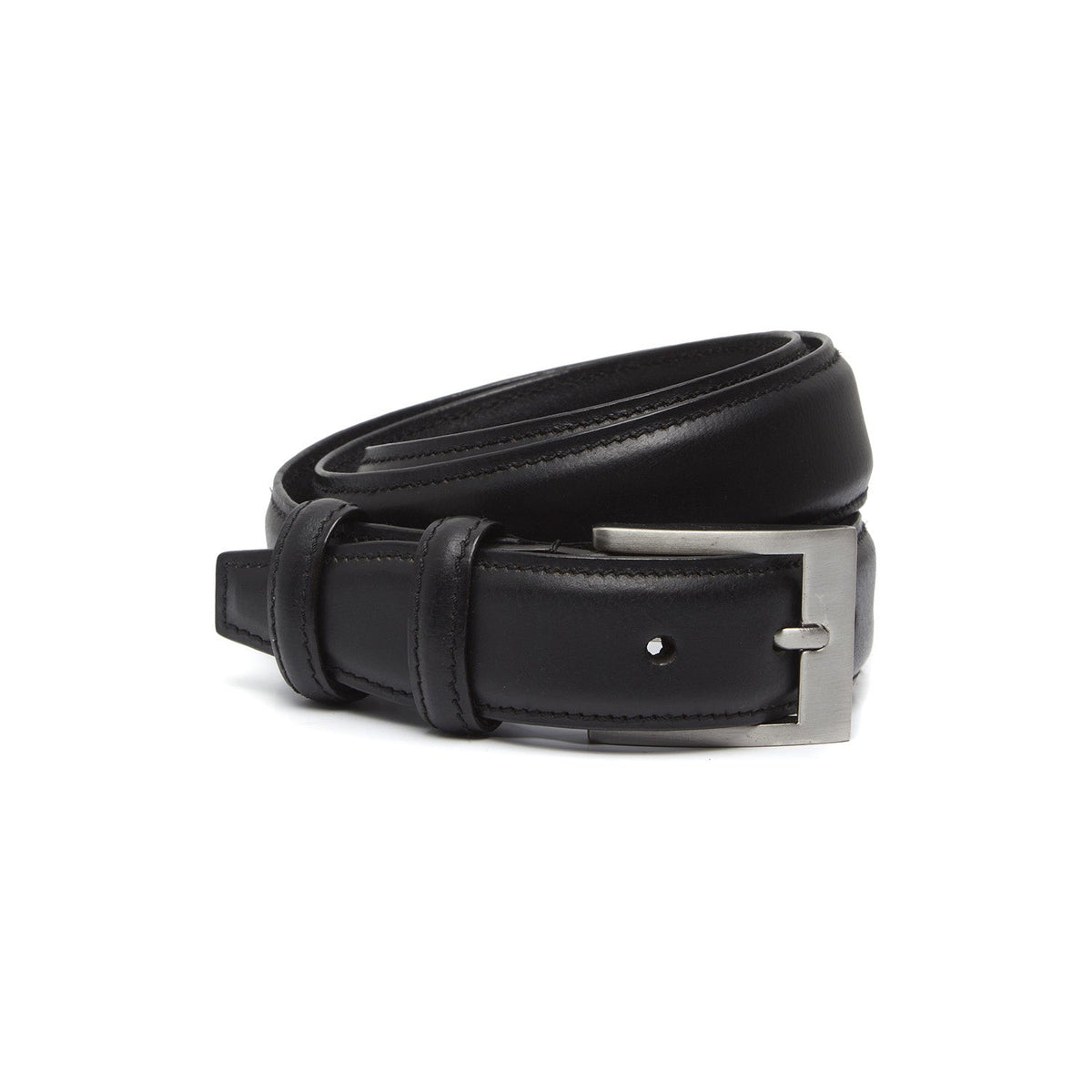 Elliot Full-Grain Leather Belt 男士 in Classic 100% Full-Grain Leather - Full Exterior Front Profile View | Buy Online