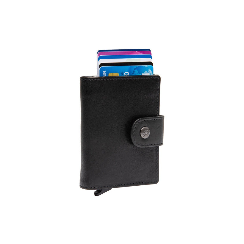 Barrea Full-Grain Leather Card Holder 女士