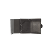 
Classic 100% Full-Grain Leather Card Holder - 展现加固真皮背带与承重走线的背部视角