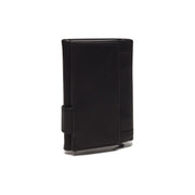 Solid Antique Brass Hardware &amp; Heavy-Duty Dual Zipper Detail on Mannheim Full-Grain Leather Card Holder 女士
