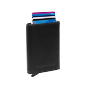Palma Full-Grain Leather Card Holder 女士 in Classic 100% Full-Grain Leather - Full Exterior Front Profile View | Buy Online