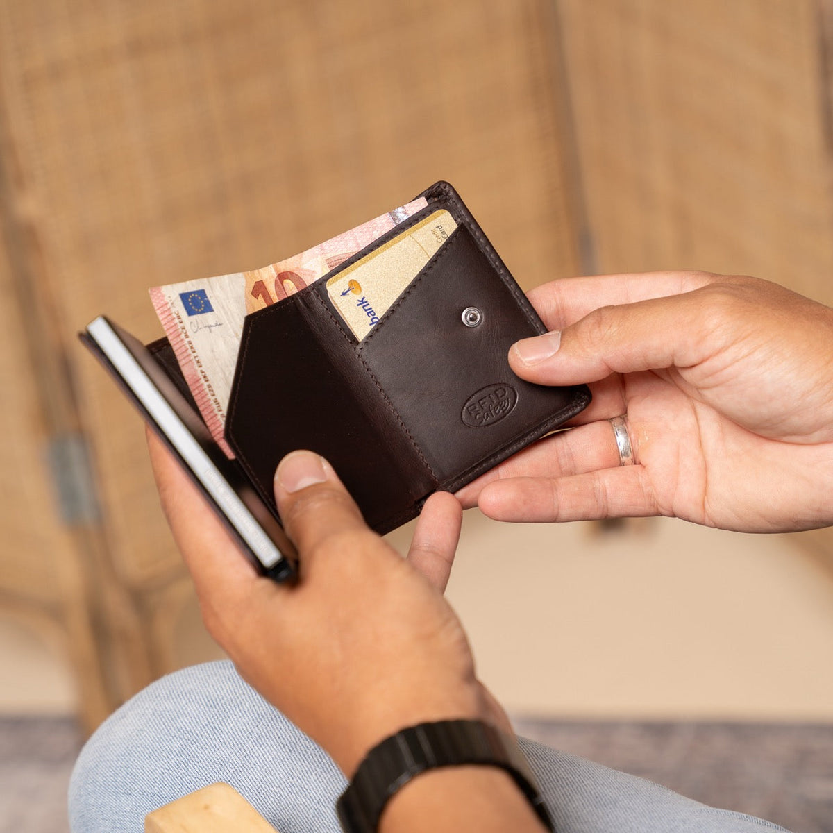 Palma Full-Grain Leather Card Holder 女士 – alternate product view 3