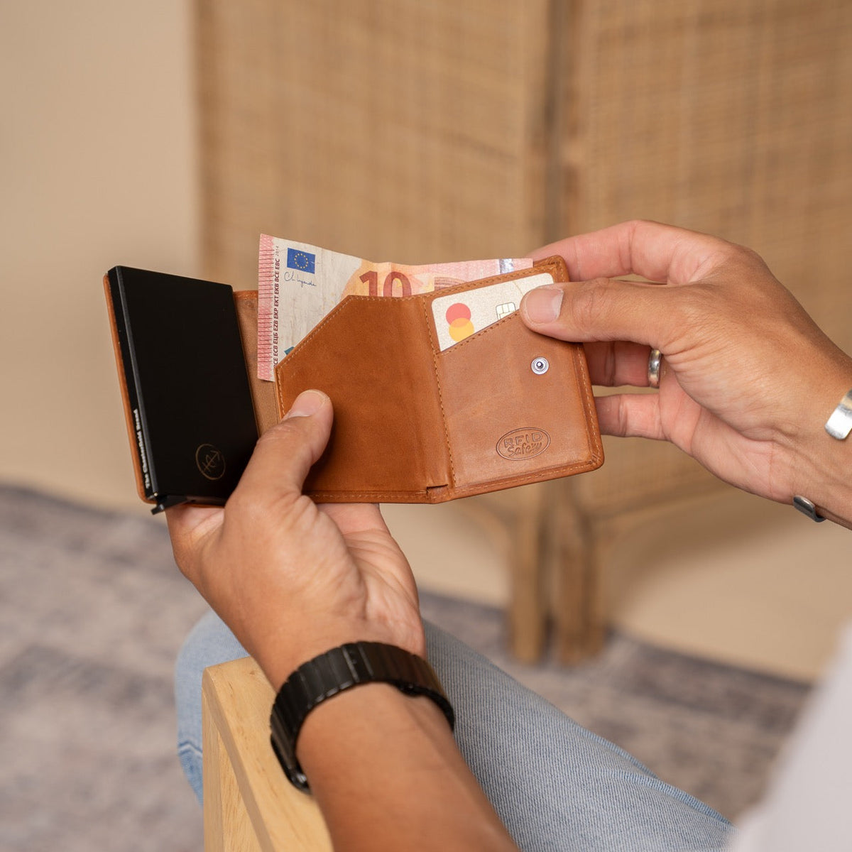 Palma Full-Grain Leather Card Holder 女士 – alternate product view 3