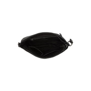 Weimar Full-Grain Leather Crossbody Bag 女士 - Structured Side Profile Showing Gusset Depth &amp; Expansion Capacity