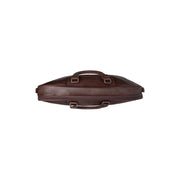 Close-Up Detail of Classic Collar &amp; Heavy-Duty Zipper Hardware on Leather Garment Bag Josh 女士