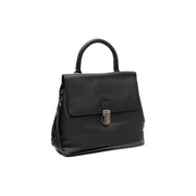 Angera Full-Grain Leather Handbag 女士 in Classic 100% Full-Grain Leather - Front Profile View &amp; Tailored Silhouette | Buy Online