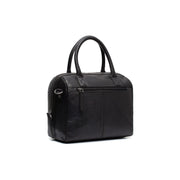 Styled Fit Perspective of Langton Full-Grain Leather Handbag 女士 on Model - Natural Daylight Drape