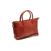 Tailored Rib Cuffs &amp; Hem Craftsmanship Construction Detail on Pergamino Full-Grain Leather Handbag 女士