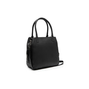 Solvin Full-Grain Leather Handbag 女士 in Classic 100% Full-Grain Leather - Front Profile View &amp; Tailored Silhouette | Buy Online