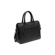 Tailored Rib Cuffs &amp; Hem Craftsmanship Construction Detail on Valmonte Full-Grain Leather Handbag 女士