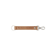 Leather Key Ring 干邑色 女士 in Cognac 100% Full-Grain Leather - Front Profile View &amp; Tailored Silhouette | Buy Online